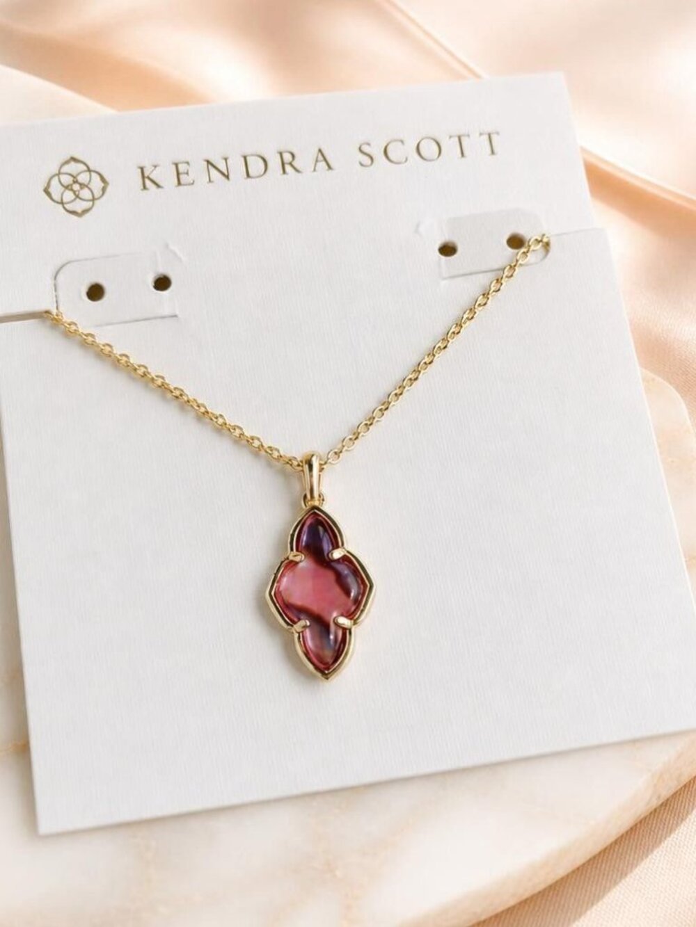 Kendra Scott Framed Abbie Gold Pendant Necklace